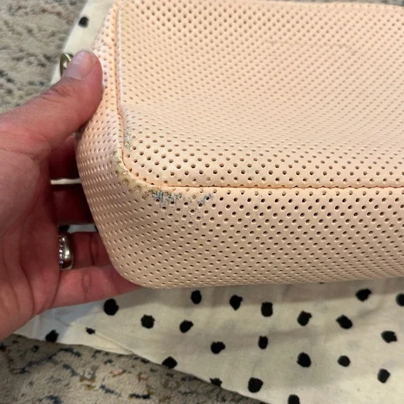 Clare V Blush Perforated Crossbody Bag - Picture 5 of 9